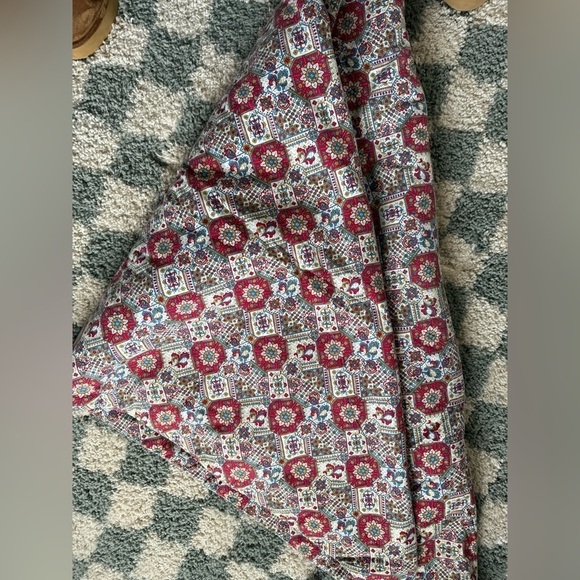 VTG Quilt Blanket Paisley Pattern Blanket Multi Color Boho Hippie Blanket Large - Picture 5 of 8